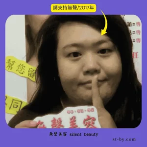 silent gesture calm woman